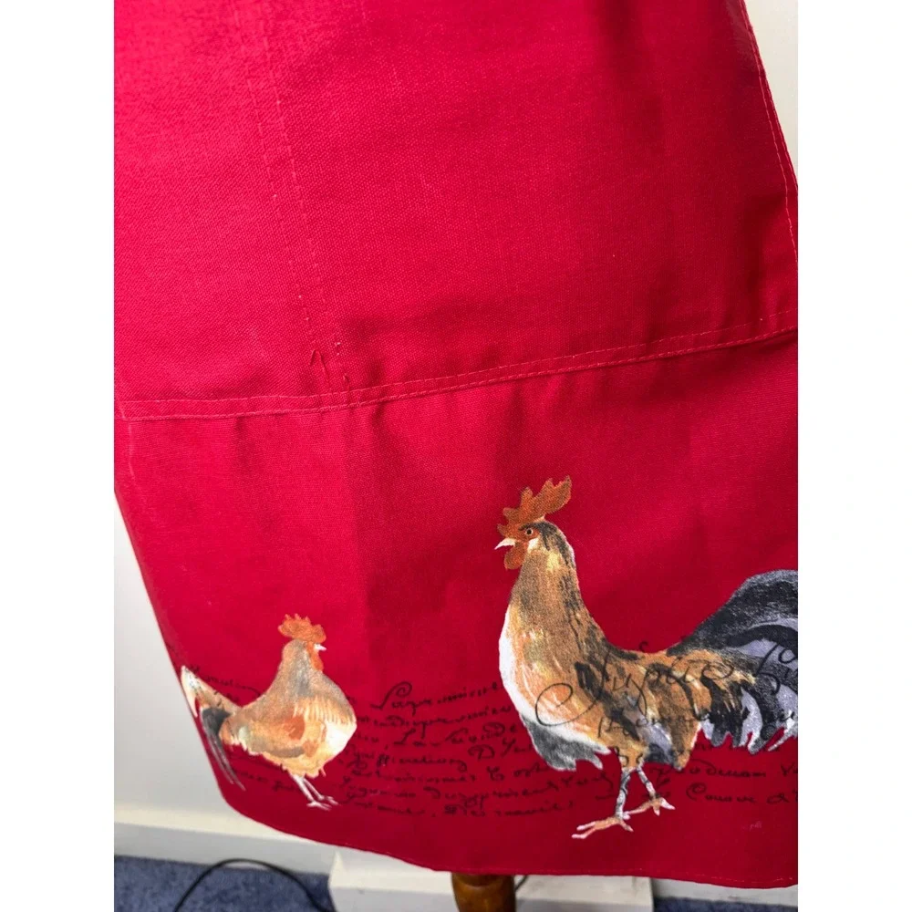 Williams Sonoma Rooster Apron Red